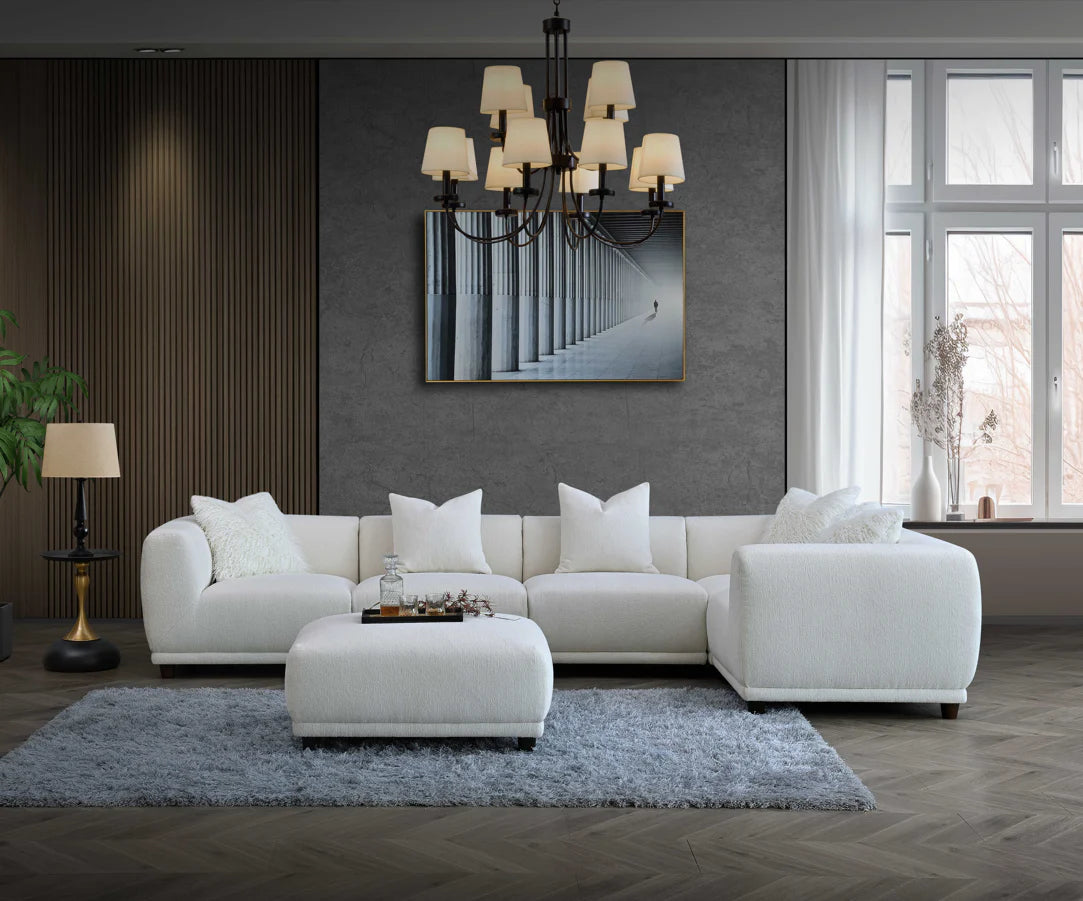 Arkfuture Lottie Modular Corner Sofa in Polar Boucle