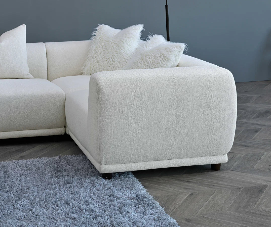 Arkfuture Lottie Modular Corner Sofa in Polar Boucle