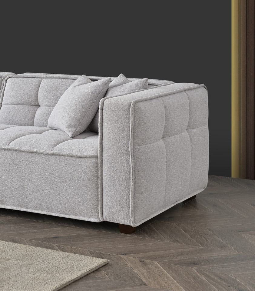 Arkfuture Murray Sofa Set in Putty Boucle Fabric