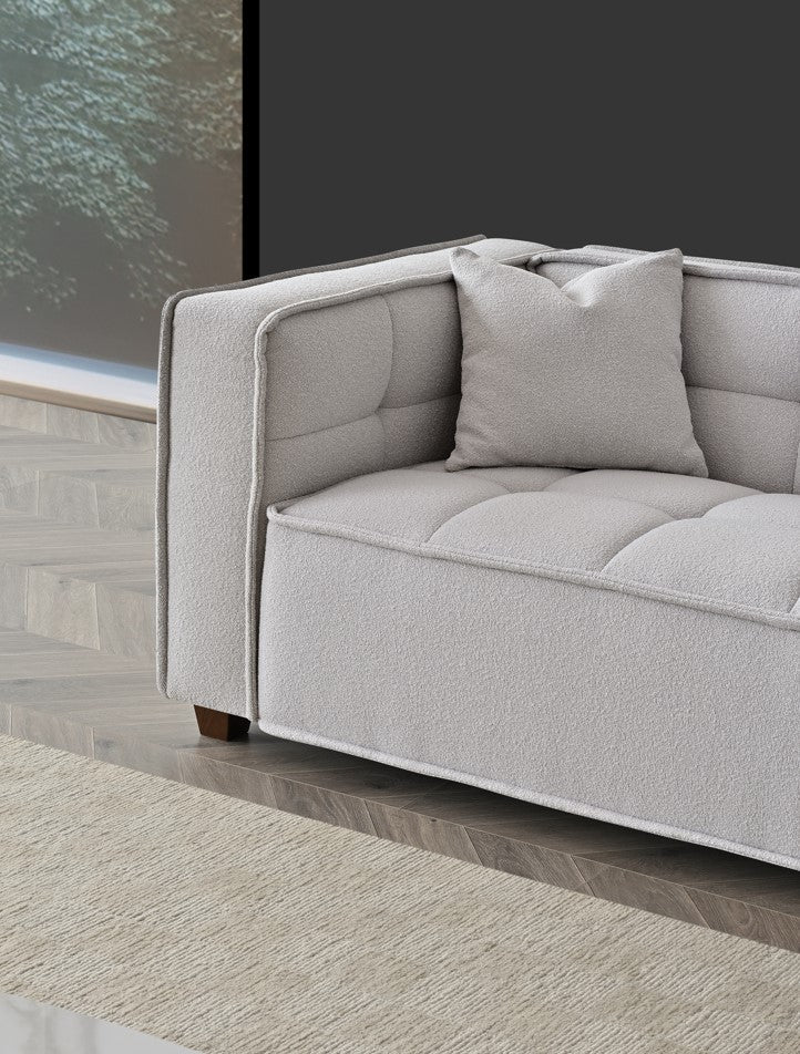 Arkfuture Murray Sofa Set in Putty Boucle Fabric
