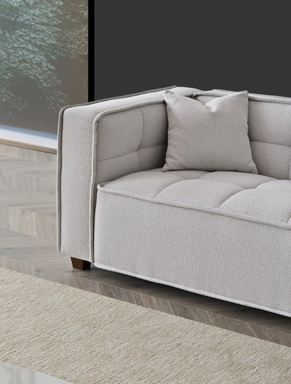 Arkfuture Murray Sofa Set in Putty Boucle Fabric