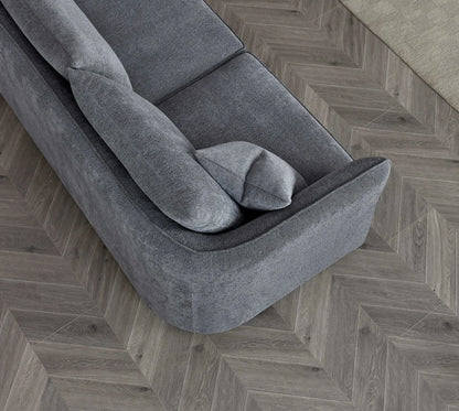 Arkfuture Rubin Corner Chaise in Charcoal Boucle