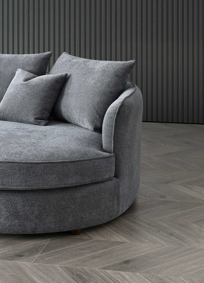 Arkfuture Rubin Corner Chaise in Charcoal Boucle