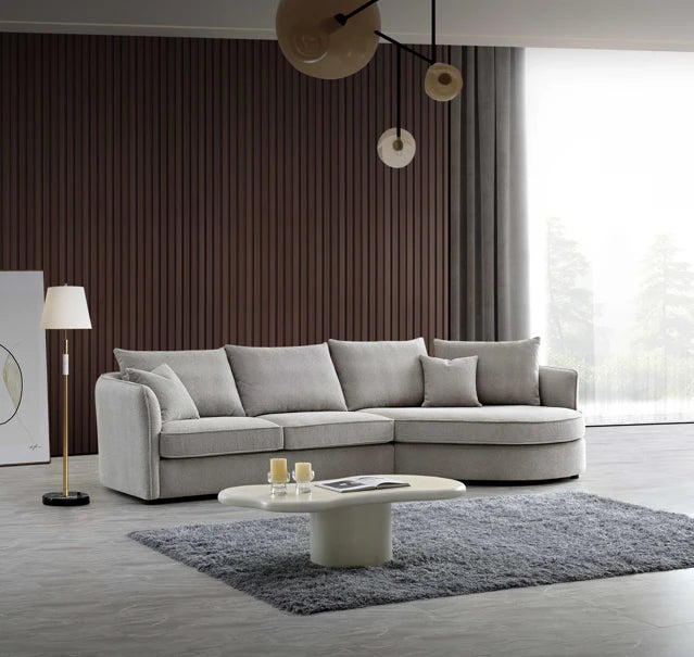 Arkfuture Rubin Corner Chaise in Pebble Boucle