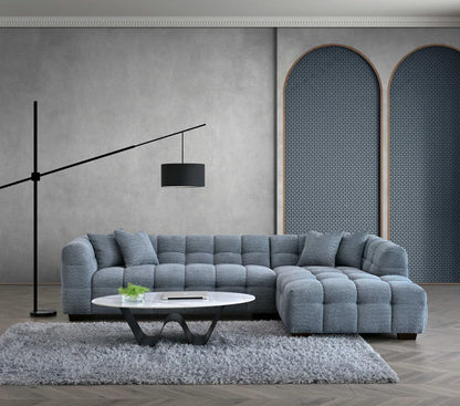 Arkfuture Tribeca Corner Sofa in Iron Boucle Fabric