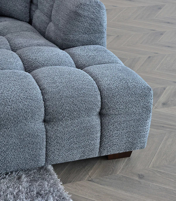 Arkfuture Tribeca Corner Sofa in Iron Boucle Fabric