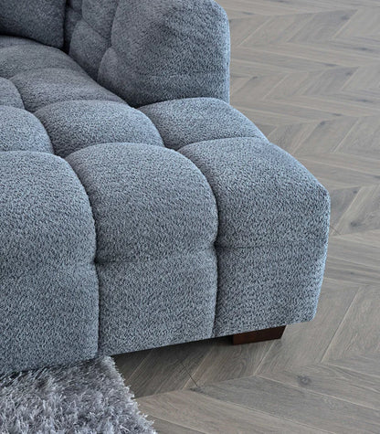 Arkfuture Tribeca Corner Sofa in Iron Boucle Fabric