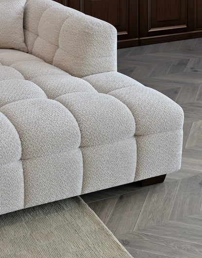 Arkfuture Tribeca Right Hand Corner Sofa in Oatmeal Boucle Fabric
