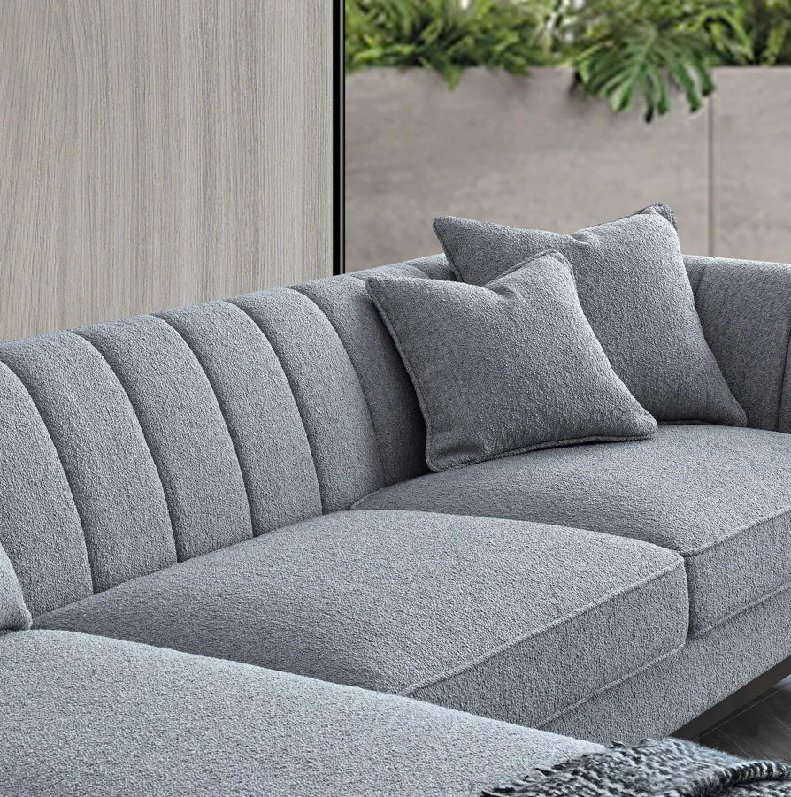 Arkfuture Cooper Left Hand Corner Sofa in Dolphin Boucle