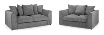 Bounty Luxury Modern Lounge 3+2 Seater Sofa In Jumbo Fabric