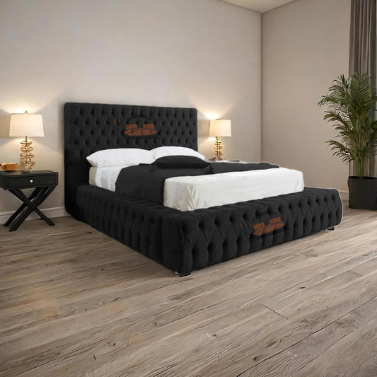 Celeste Upholstered Ottoman Bed Frame with Storage