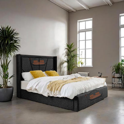 Eleganza Harry Upholstered Bed Frame – Chic, Minimalist Design