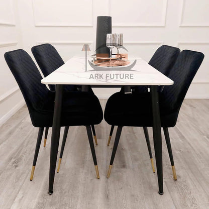 Titus 1.4m  Dining Table – Sintered Stone Top, Modern Design