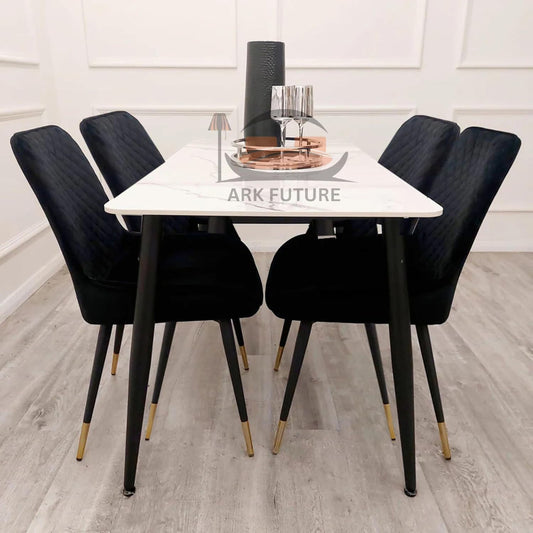 Titus 1.4m  Dining Table – Sintered Stone Top, Modern Design