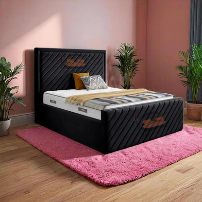 Moorcroft Upholstered Bed Frame with Plush Upholstery and Elegant Design