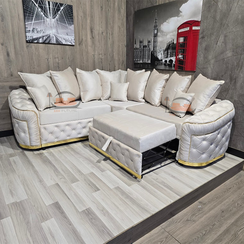 Bosco Chesterfield Design Sofa in Plush Velvet Design