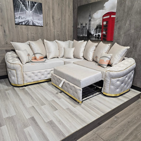 Bosco Chesterfield Design Sofa in Plush Velvet Design
