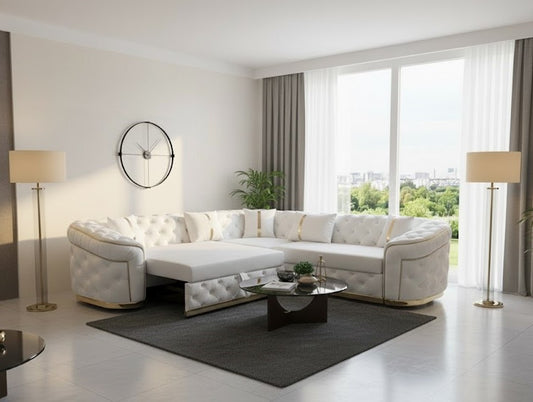 Bosco Chesterfield Design Sofa in Plush Velvet Design