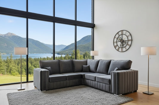 Colette Sofa in Plush Velvet Fabric