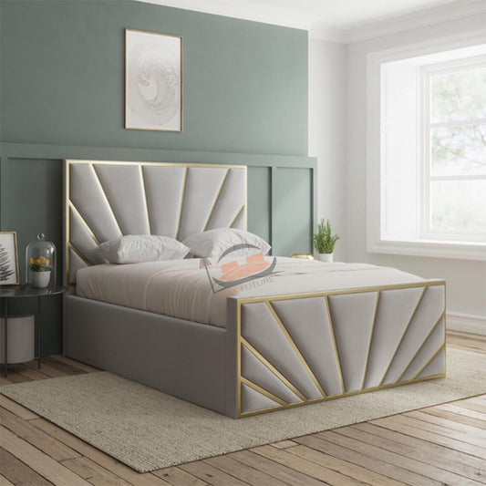 Devonshire sunrise elegant bed with Golden Stripes