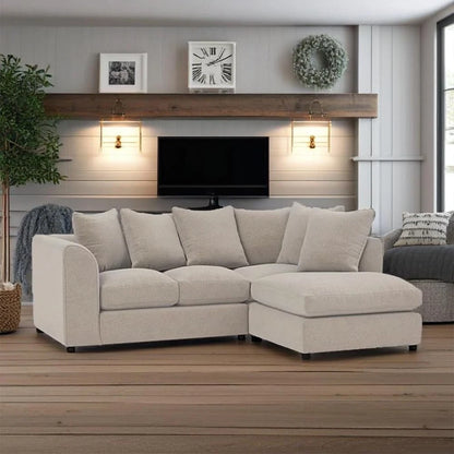 Elmora Wave Luxury Modern Corner Sofa