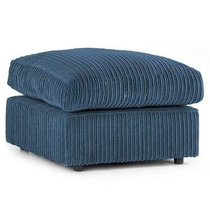 Alice Corner 5 Seater Modern Jumbo Cord Left/Right Hand L Shape Sofa Suite Foot Stool
