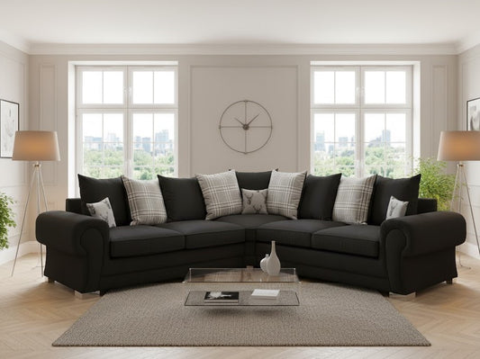 Florence 5 Seater Sofa in Plush Velvet Fabric