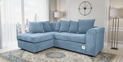 Willie Wonka Left-Hand Side L-Shaped Sofa In Jumbo Fabric