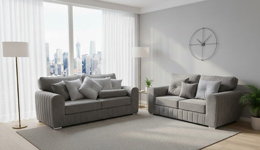 Genius Luxury 3 plus 2 Plush velvet Sofa