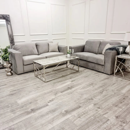 Hudson 3 & 2 Seater Sofa with Fixed Back Cushion