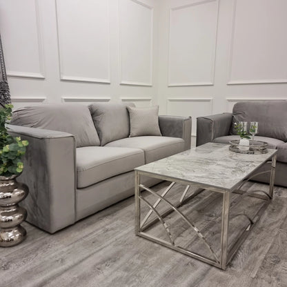 Hudson 3 & 2 Seater Sofa with Fixed Back Cushion