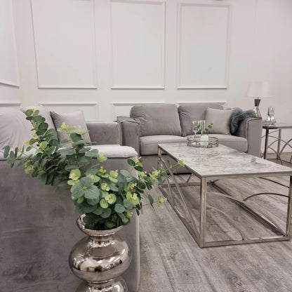 Hudson 3 & 2 Seater Sofa with Fixed Back Cushion