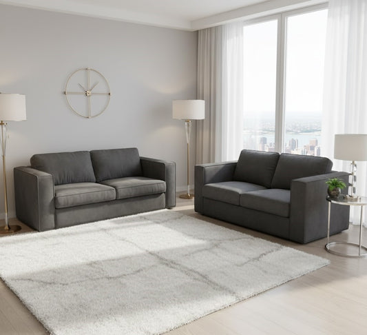 Hudson 3+2 Seater Sofa Set – Fixed Back, Plush Upholstery, Contemporary Design