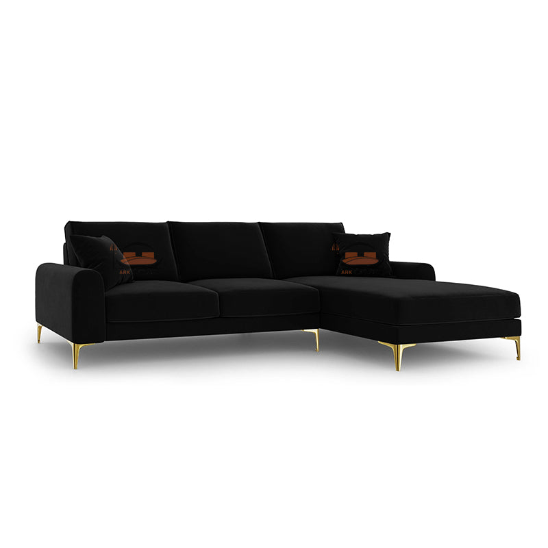 Endure L Shape Sofa in Plush Velvet in Right and Left Corner Options