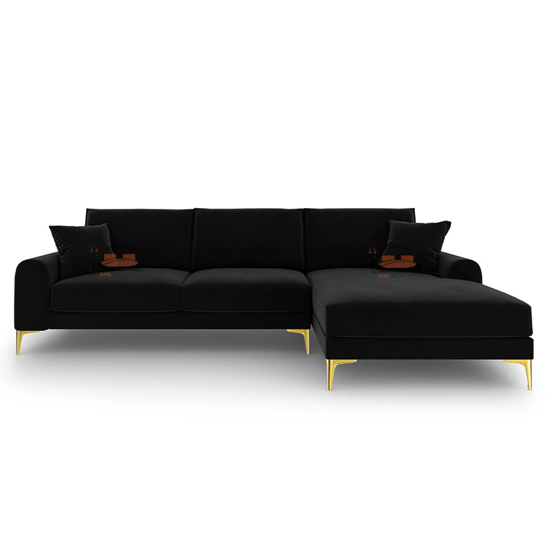 Endure L Shape Sofa in Plush Velvet in Right and Left Corner Options