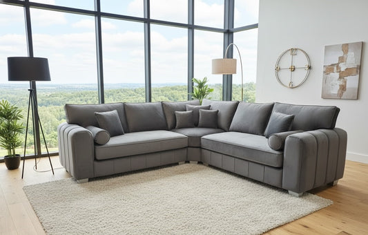 Layla Luxury Sofa in Plush Velvet Fabric