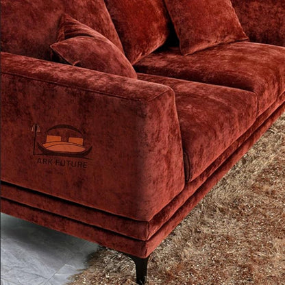 Lenox Modern Velvet Sofa Set Elegant Living Room Furniture(3+2_Seater )