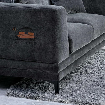 Lenox Modern Velvet Sofa Set Elegant Living Room Furniture(3+2_Seater )