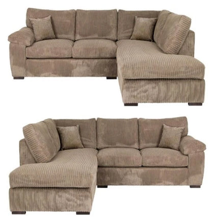 Monty L-Shaped Right-Hand Modern Sofa In Jumbo Fabric
