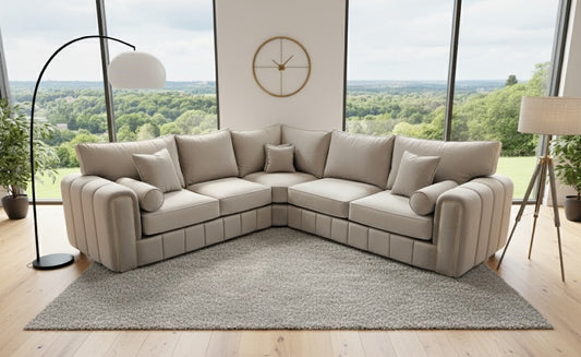 Madrid Sofa in Soft Plush Velvet Fabric