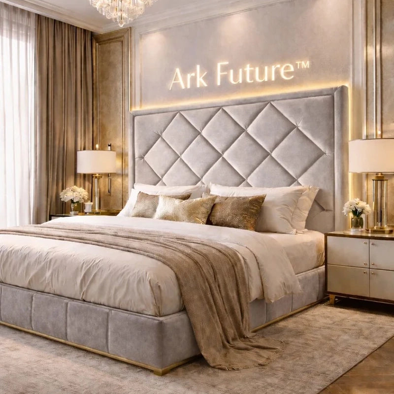 Malborne Chesterfield Luxury Bed Frame in Plush Velvet
