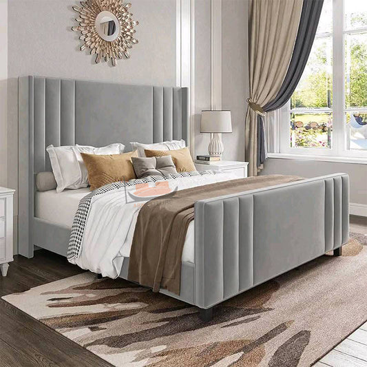Mason Linestyle Wingback Bed Frame