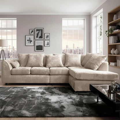 Noble Arc Right-Hand Chaise L-Shaped Sofa