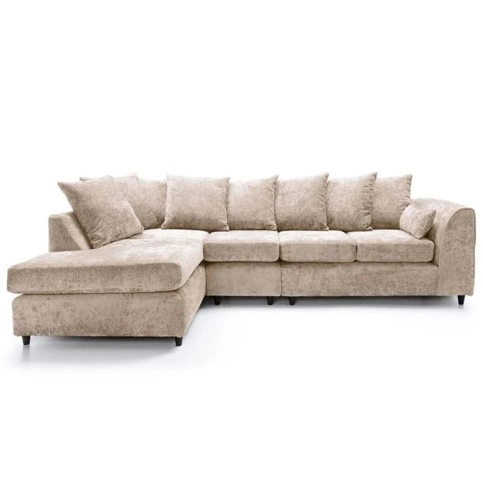 Noble Arc Left-Hand Chaise L-Shaped Sofa