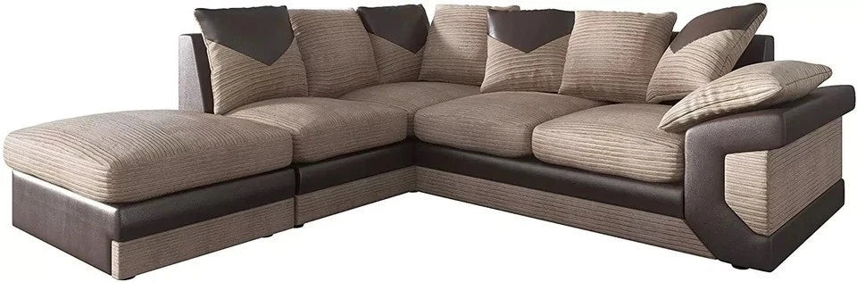 Norwood Bliss L-Shaped Lef-Hand Chaise Sofa Jumbo Fabric