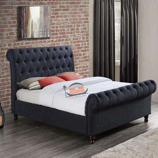 Natali Chesterfield Sleigh Bed