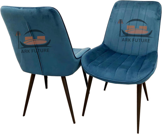 Dido Velvet Dining Chairs – Set of 4, Modern Design with Sturdy Legs