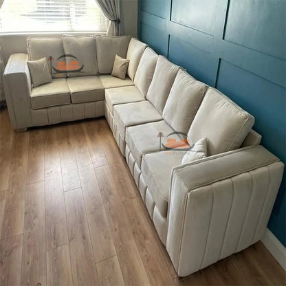 Nova Sofa in Plush Velvet Fabric