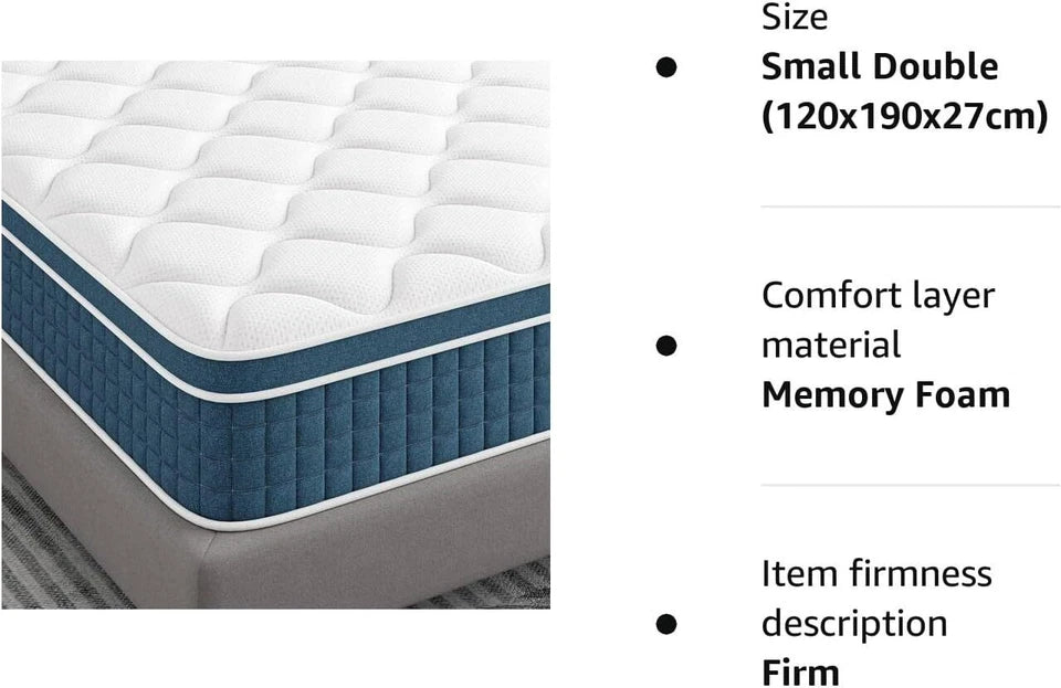 LUXURY ORTHOPAEDIC POCKET 4000 SPRUNG MATTRESS 3FT 4FT6 5FT KING SIZE