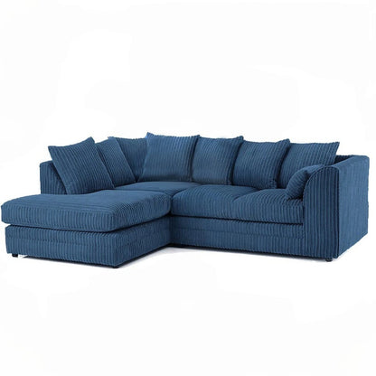 Oak Pavilion Left-Hand Chaise L-Shaped Sofa In Jumbo Fabric